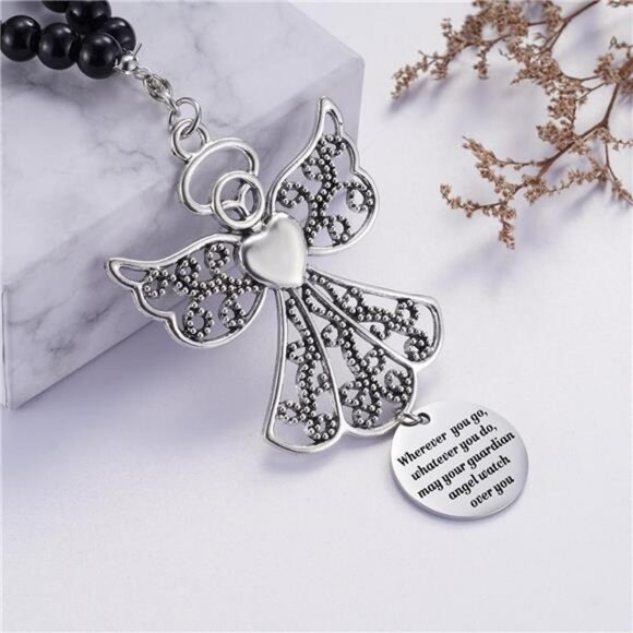 Guardian angel car mirror charm rearview hanging ornament new driver safe gift - Picture 4 of 7